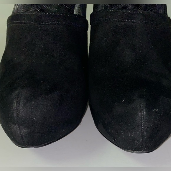 Guess Black Suede Zip-up Boot Heels Size 7 - Picture 11 of 11